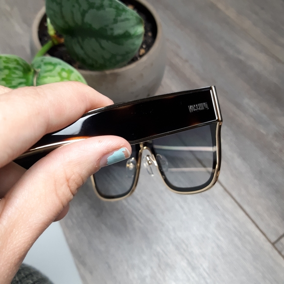 Moschino Dark Havana Sunglasses NWT - Picture 5 of 10